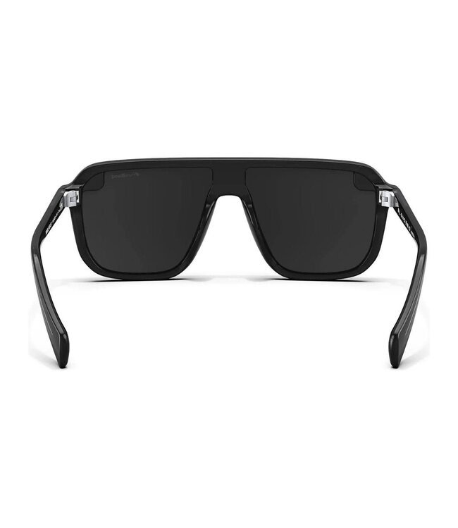 BLENDERS MEISTER X2 NIMBLE BEAST SUNGLASSES CRYSTAL BLACK w/ SMOKE POLAR LENS