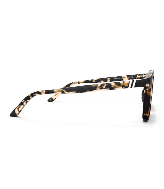 BLENDERS SYDNEY TORT SUNGLASSES CRYS TAN TORT w/ AMBER PLR LENS