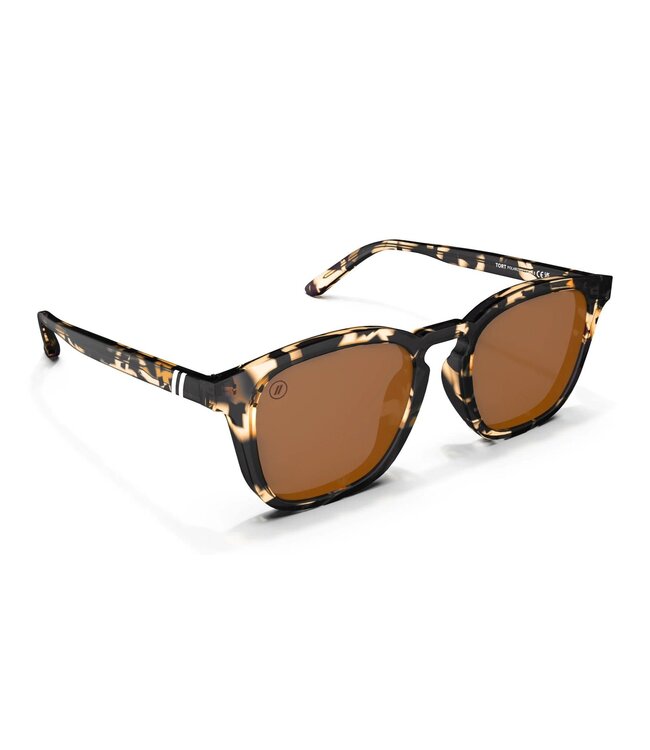 BLENDERS SYDNEY TORT SUNGLASSES CRYS TAN TORT w/ AMBER PLR LENS