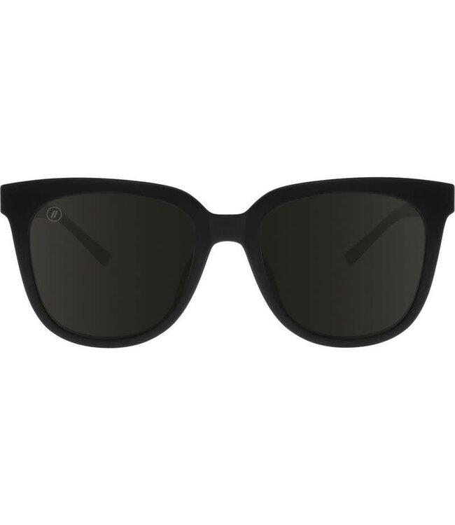 BLENDERS GROVE MIDNIGHT DRAMA SUNGLASSES GLOSS BLACK w/ SMOKE POLAR LENS