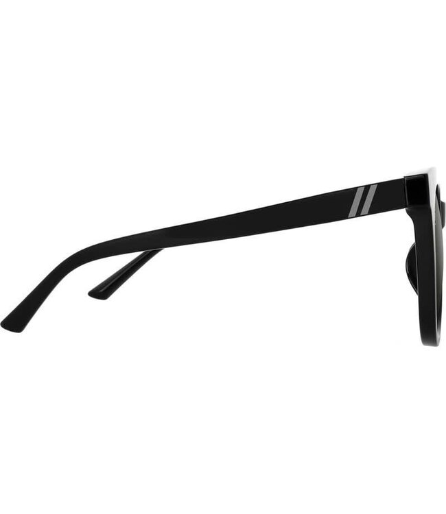 BLENDERS GROVE MIDNIGHT DRAMA SUNGLASSES GLOSS BLACK w/ SMOKE POLAR LENS