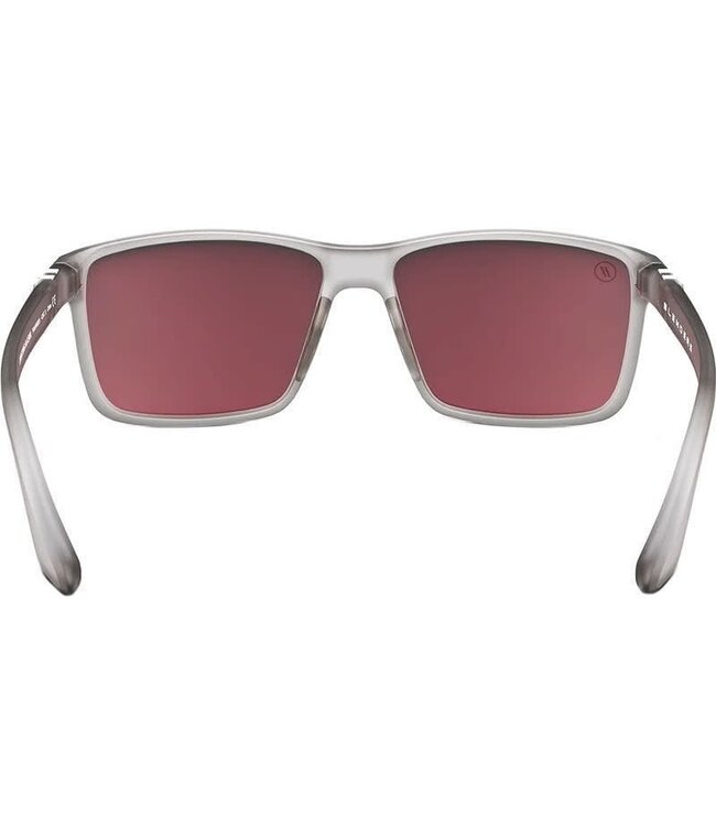 BLENDERS MESA CROSSING ALASKA SUNGLASSES MATTE GREY w/ BLUE POLAR LENS