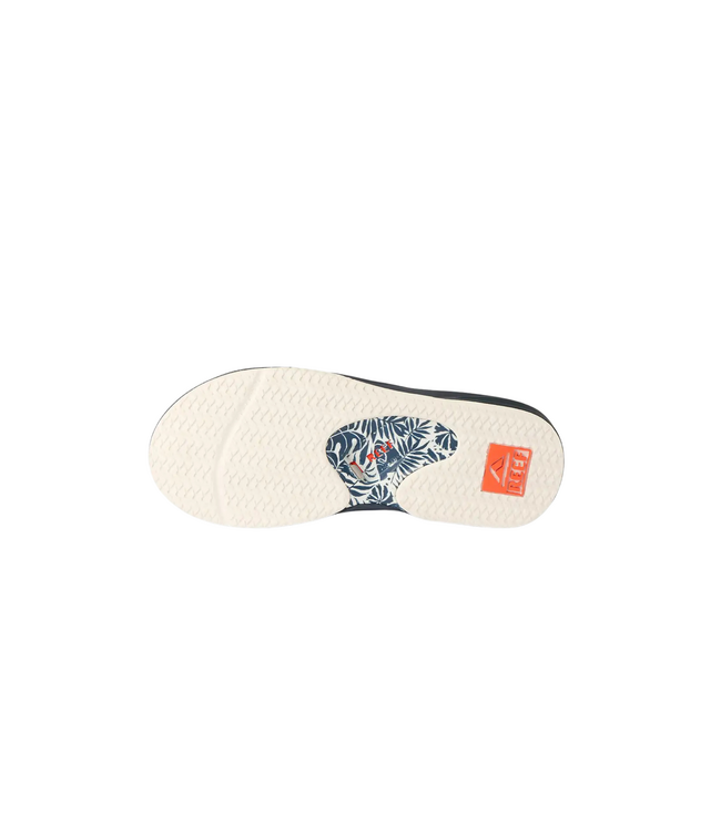 REEF MENS FANNING SANDALS NAVY/ORANGE TROPIC