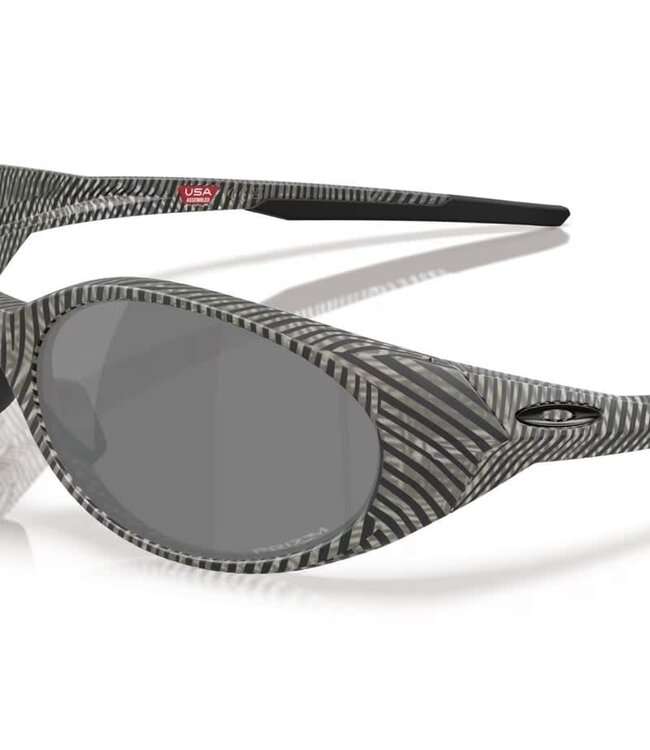 OAKLEY EYEJACKET REDUX MATTE GRAY INK FINGERPRINT SUNGLASSES w/ PRIZM BLACK LENS