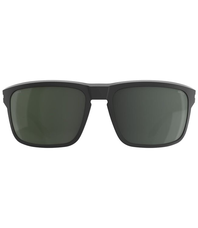 SPY REGION XL ANSI MATTE BLACK SUNGLASSES w/ HAPPY GRAY GREEN POLAR