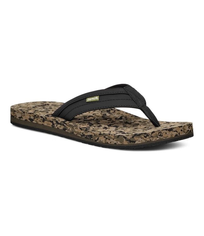 SANUK MENS ZIGGY SANDAL BLACK MULTI
