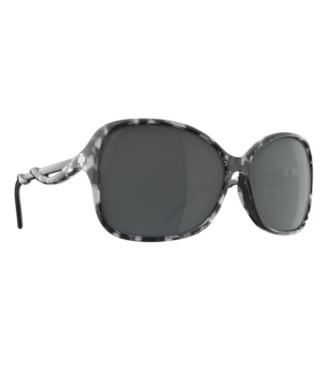SPY FIONA MARBLE TORT BLACK SUNGLASSES w/ HAPPY GRAY