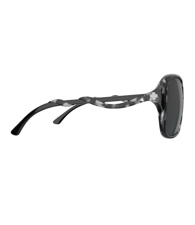 SPY FIONA MARBLE TORT BLACK SUNGLASSES w/ HAPPY GRAY