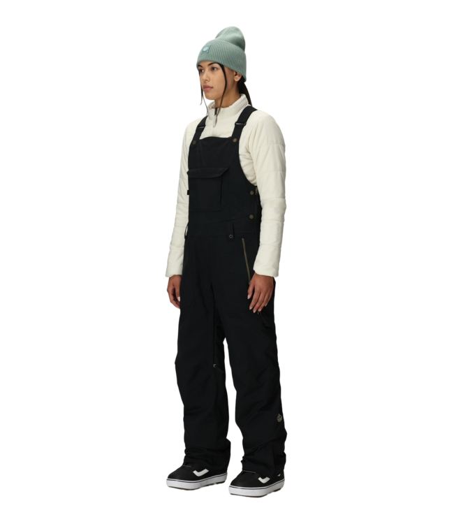 686 WOMENS BLACK MAGIC INSULATED BIB BLACK 2026