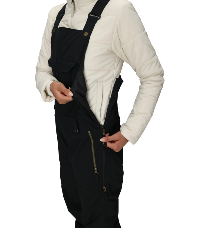 686 WOMENS BLACK MAGIC INSULATED BIB BLACK 2026