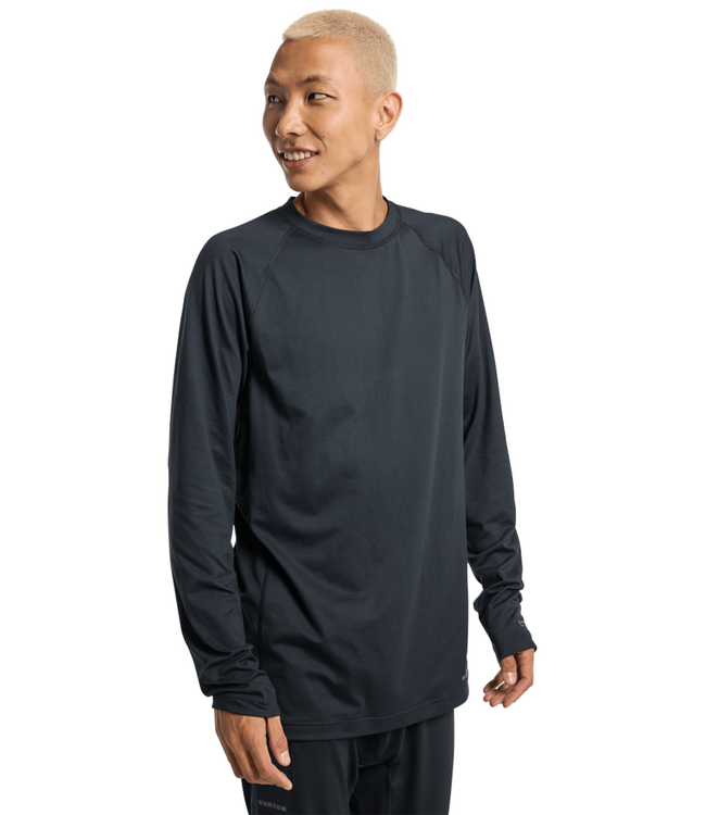 BURTON MIDWEIGHT BASE LAYER CREWNECK TRUE BLACK 2026