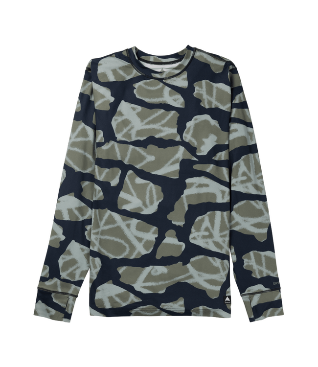 BURTON MIDWEIGHT BASE LAYER CREWNECK GRAFFITI CAMO 2026
