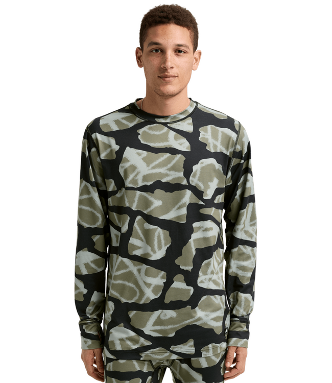BURTON MIDWEIGHT BASE LAYER CREWNECK GRAFFITI CAMO 2026