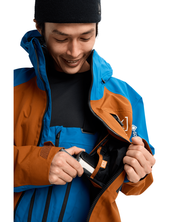 BURTON [AK] CYCLIC GORE‑TEX 2L JACKET CHESTNUT BROWN/BLUE TEAL 2026