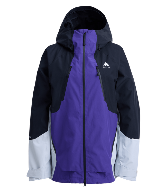 BURTON WOMENS RESERVE GORE-TEX 2L JACKET PRISM VIOLET/TRUE BLACK/GRAY CLOUD 2026