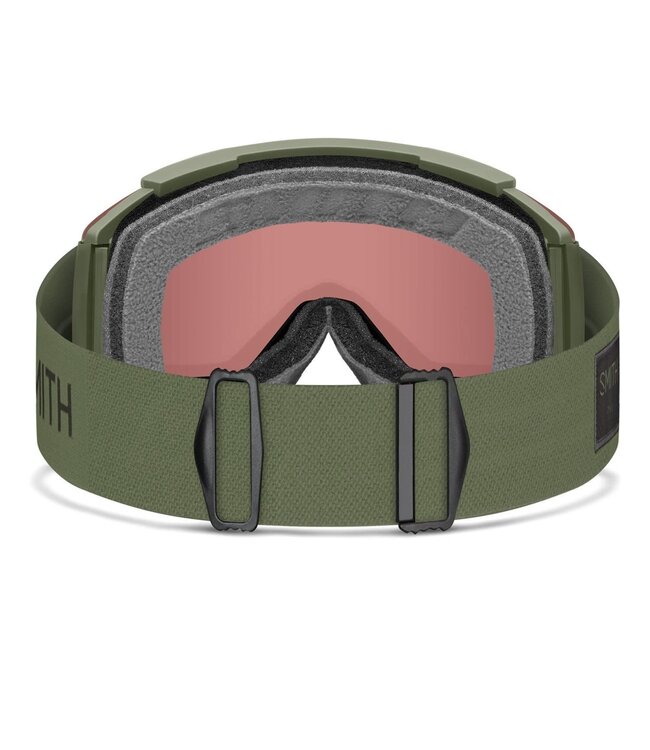 SMITH SQUAD XL GOGGLE FATIGUE GREEN W/ CHROMAPOP EVERYDAY RED MIRROR + CHROMAPOP STORM YELLOW FLASH 2026