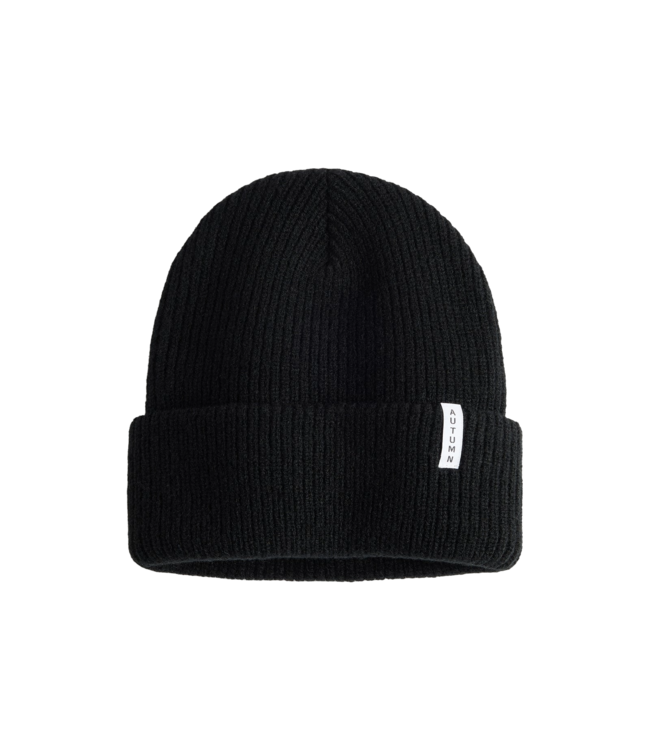 AUTUMN YOUTH SOLID BEANIE BLACK 2026