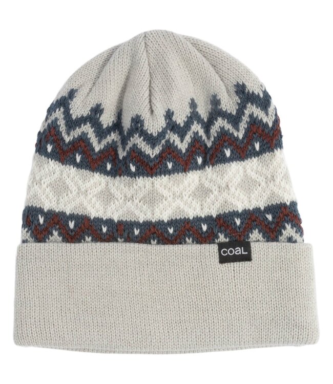 COAL WINTERS MID BEANIE GREY/BURGUNDY 2026