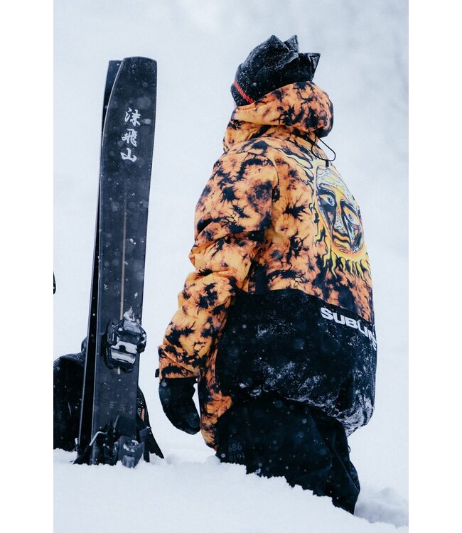 686 x SUBLIME ANORAK JACKET ORANGE TIE DIE 2026