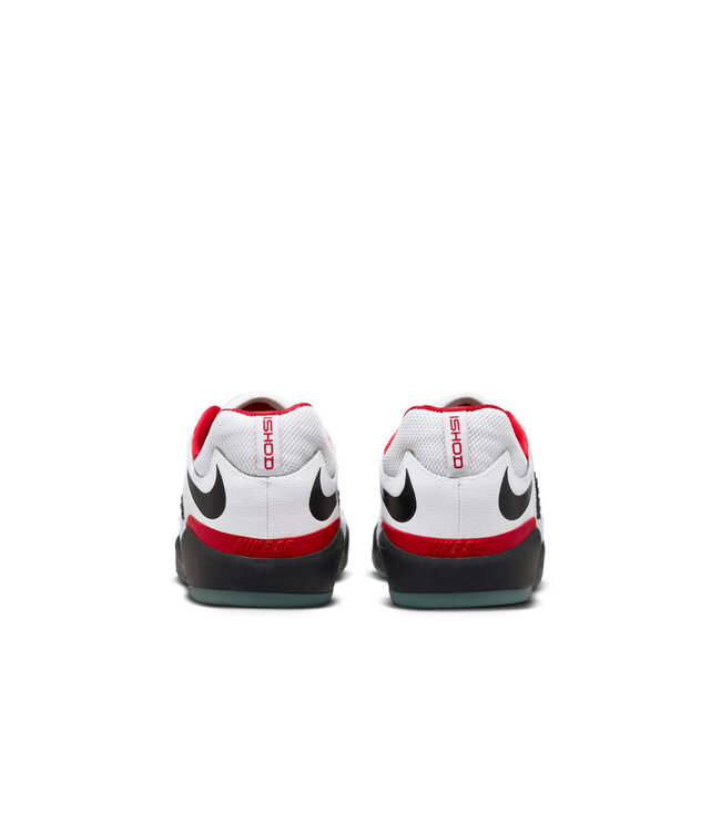 NIKE SB MENS ISHOD PREMIUM SHOE (100) WHITE/BLACK-UNIVERSITY RED-BLACK
