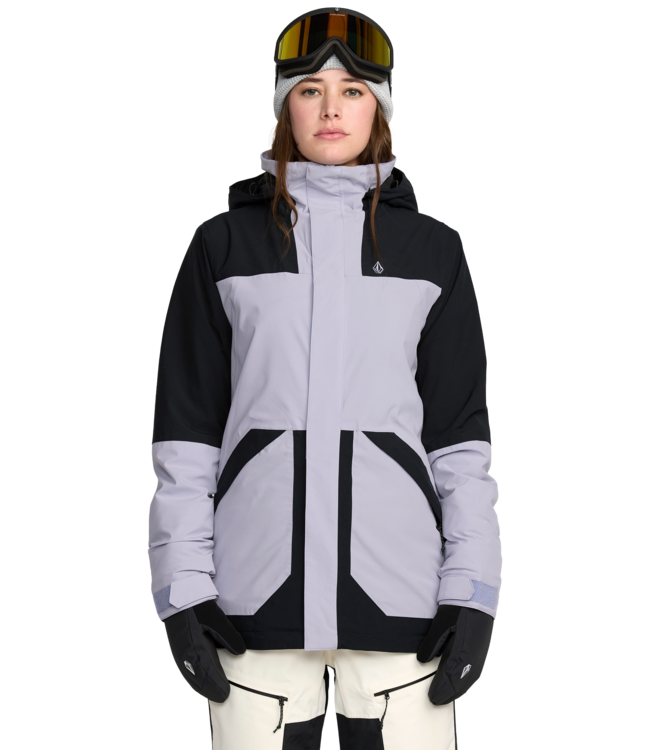 VOLCOM WOMENS SHELTER 20K 3D STRETCH JACKET LAVENDER 2026