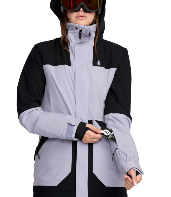 VOLCOM WOMENS SHELTER 20K 3D STRETCH JACKET LAVENDER 2026