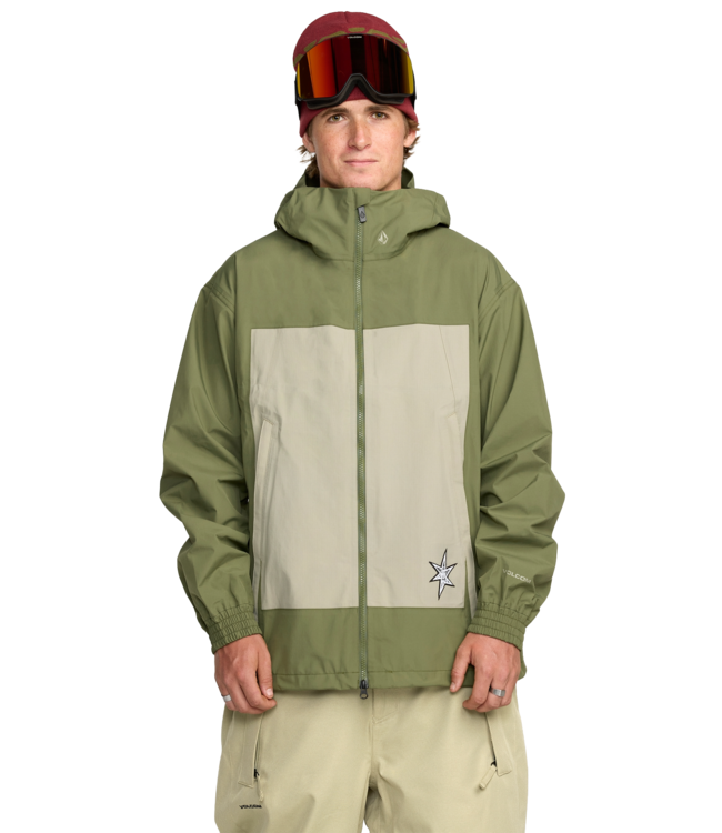 VOLCOM ARTHUR 3L JACKET DARK OLIVE 2026