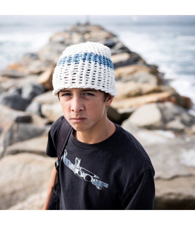 COAL LAMPSHADE SKULLY BEANIE OFF WHITE / BLUE 2026