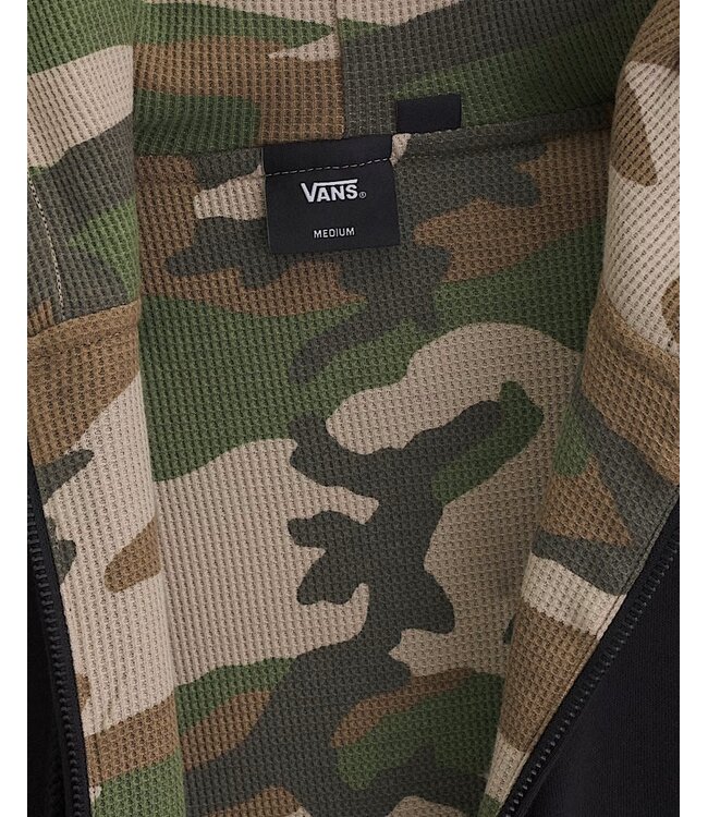 VANS MENS  DOVER THERMAL LINED FULL ZIP HOODIE BLACK