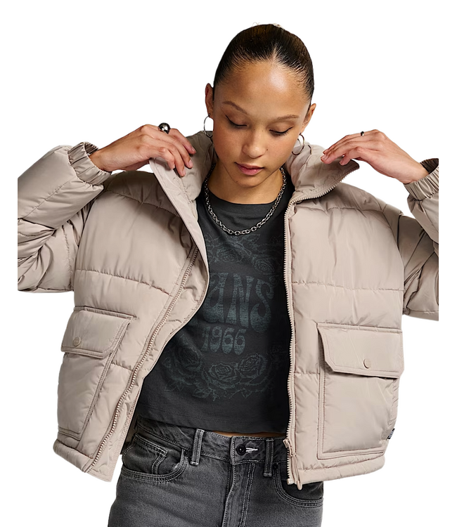 VANS WOMENS MTE AUBREY PRIMALOFT PUFFER JACKET MUSHROOM 2026