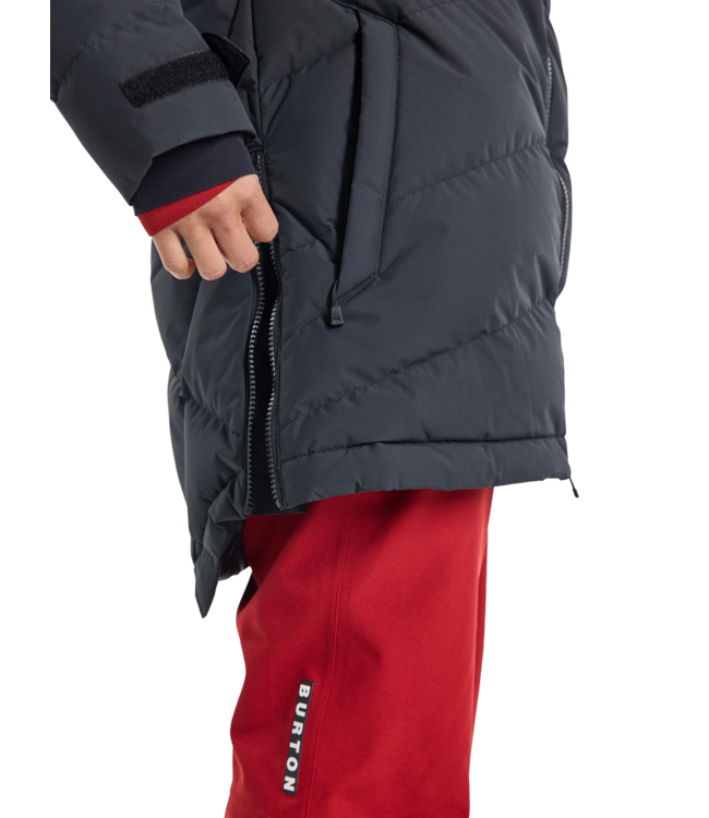 BURTON WOMENS LOYIL DOWN JACKET TRUE BLACK 2025