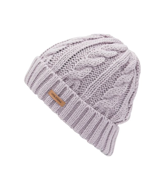 VOLCOM WOMENS STONE KNIT BEANIE LAVENDER AURA 2026