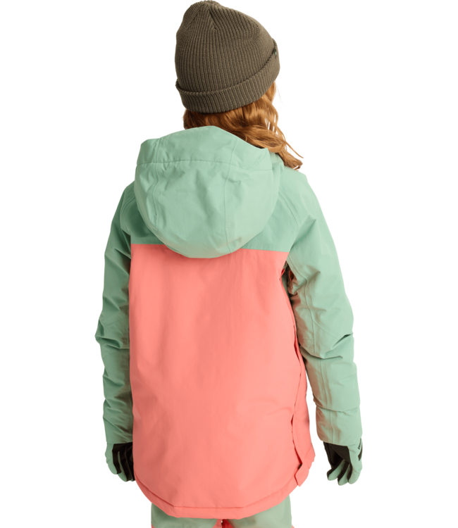 BURTON KIDS FROSTNER 2L ANORAK JACKET SOFT SAGE/PEACH ECHO 2026