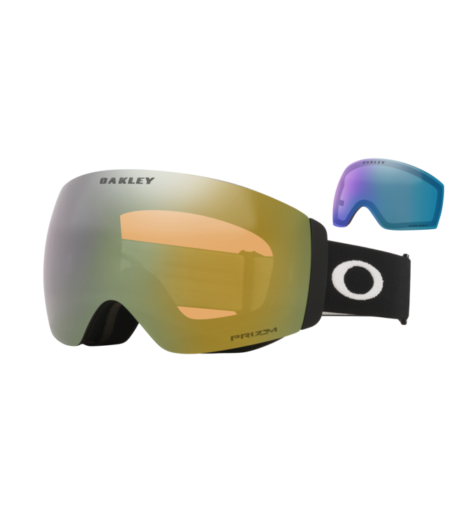 OAKLEY FLIGHT DECK PRO M GOGGLE MATTE BLACK w/PRIZM SAGE GOLD + PRIZM ICED IRIDIUM 2026