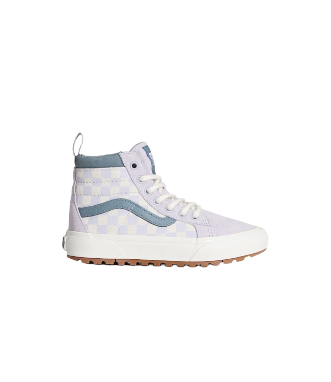 VANS GIRLS MTE SK8-HI SHOES FA25 (EMY) CHECK LILAC MIST