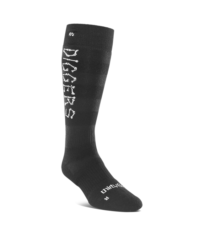 THIRTYTWO DIGGERS MERINO SOCK BLACK/WHITE 2026