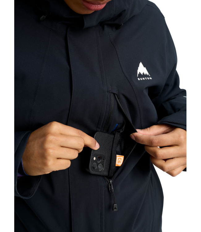 BURTON WOMENS RESERVE 2L INSULATED STRETCH JACKET TRUE BLACK 2026