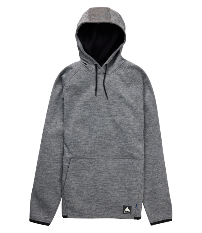 BURTON CROWN WEATHERPROOF PULLOVER FLEECE TRUE BLACK HEATHER 2024