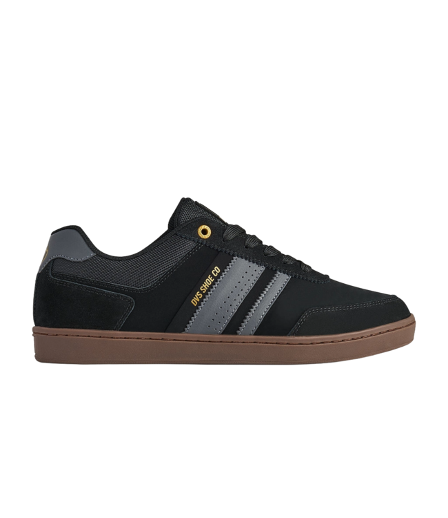 DVS MENS MILAN ST SHOE (001) BLACK/BLACK/GUM