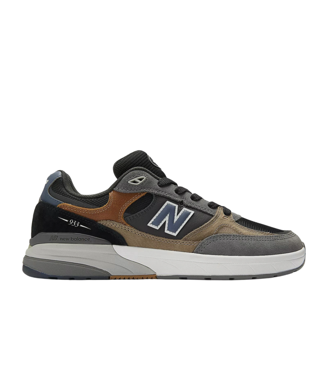 NEW BALANCE MENS NUMERIC 933 REYNOLDS WIDE SHOES (MLT) CASTLEROCK/INDIGO