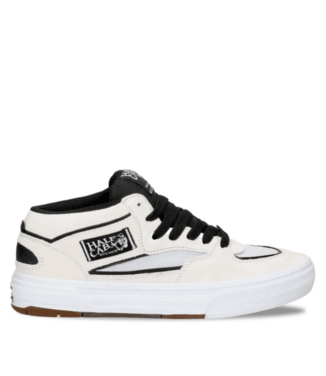 VANS MENS SKATE HALF CAB WAFFLECUP SHOES (YB2) WHITE/BLACK