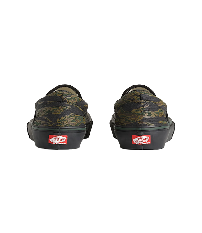 VANS MENS SKATE SLIP ON SHOES FA25 (9L7) TIGER CAMO GREEN/BLACK