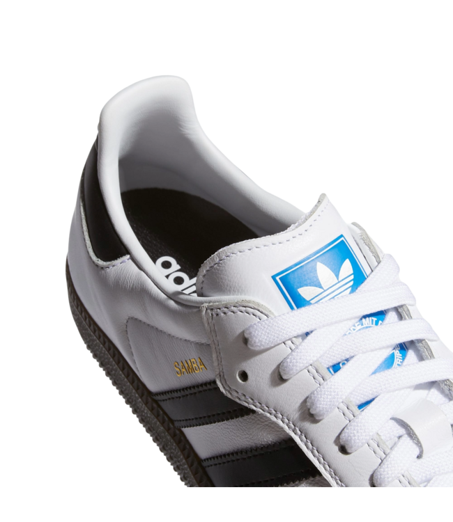 ADIDAS MENS SAMBA ADV SHOES WHITE/BLACK/GUM