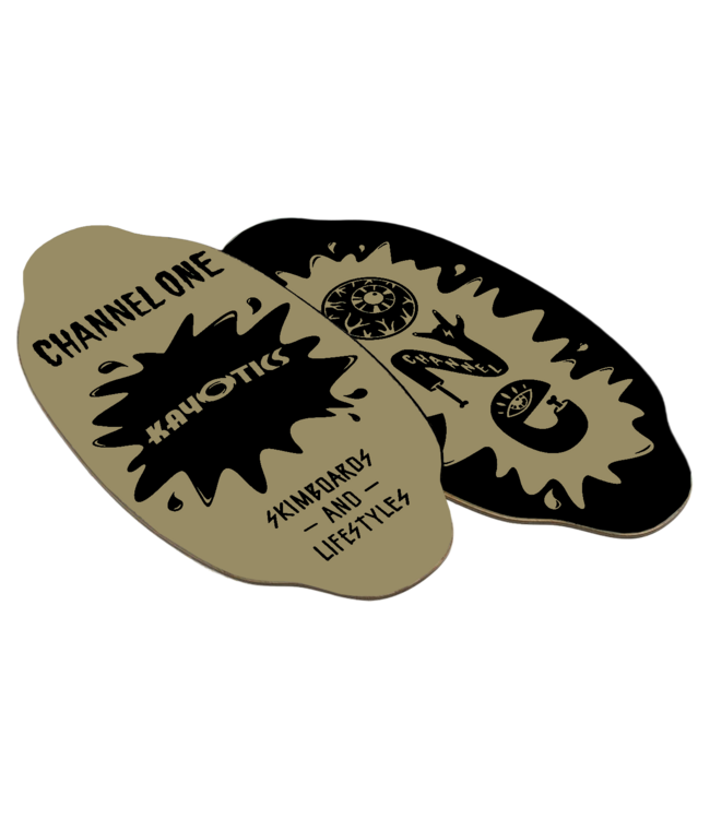 KAYOTICS CHANNEL ONE SKIMBOARD BLACK SAND 2025