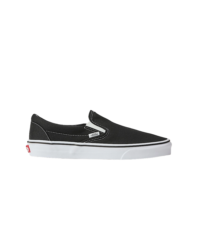 VANS WOMENS CLASSIC SLIP-ON SHOES BLACK