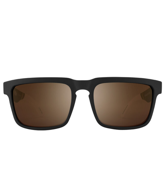SPY HELM SPY PLUS TOM WALLISCH SUNGLASSES w/ HAPPY BRONZE GOLD SPECTRA MIRROR
