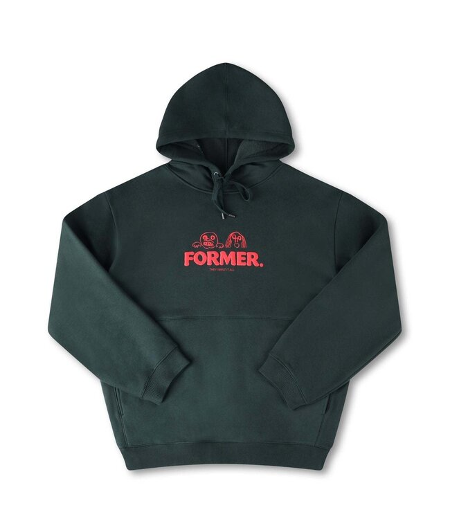 FORMER MENS WANT IT ALL PO HOODIE PETROL