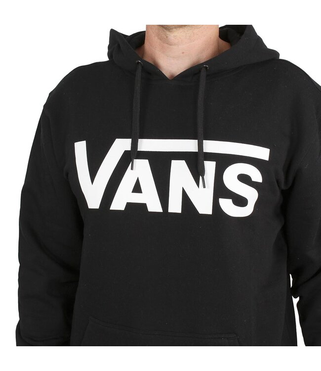 VANS MENS CLASSIC PULLOVER HOODIE BLACK/WHITE