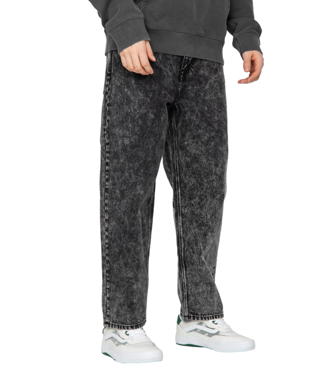 VOLCOM MENS BILLOW TAPERED PANT LIGHT ACID BLACK