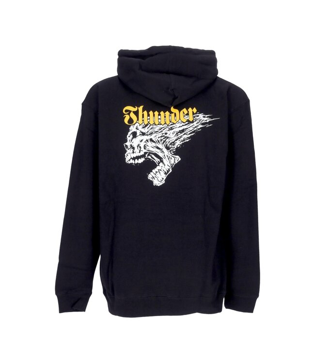THUNDER MENS SCREAMING SKULL HOODIE BLACK